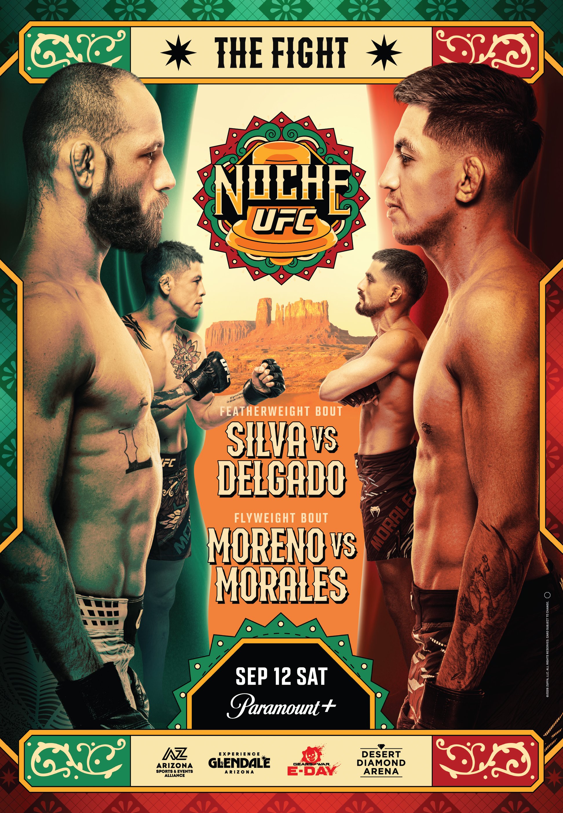 Noche UFC: Silva vs. Delgado event poster