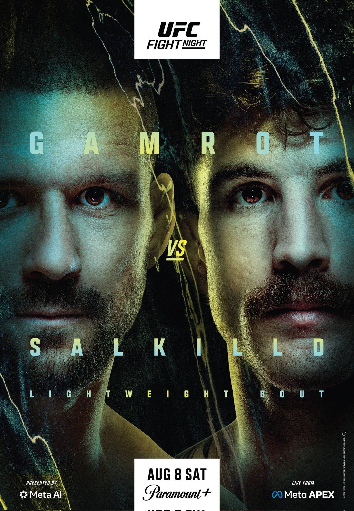 UFC Fight Night: Gamrot vs. Salkilld event poster